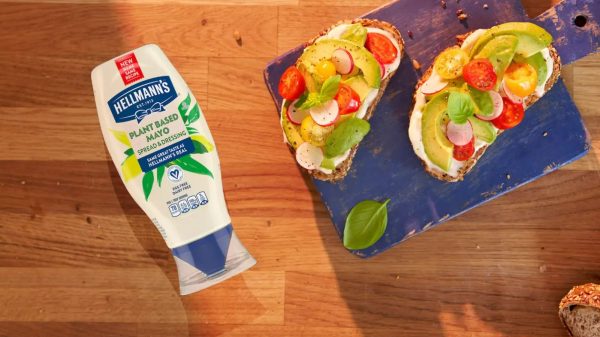 Hellmann's has redesigned and reformulated its vegan mayo in a move aimed at tackling food waste prevention and appealing to flexitarians. 