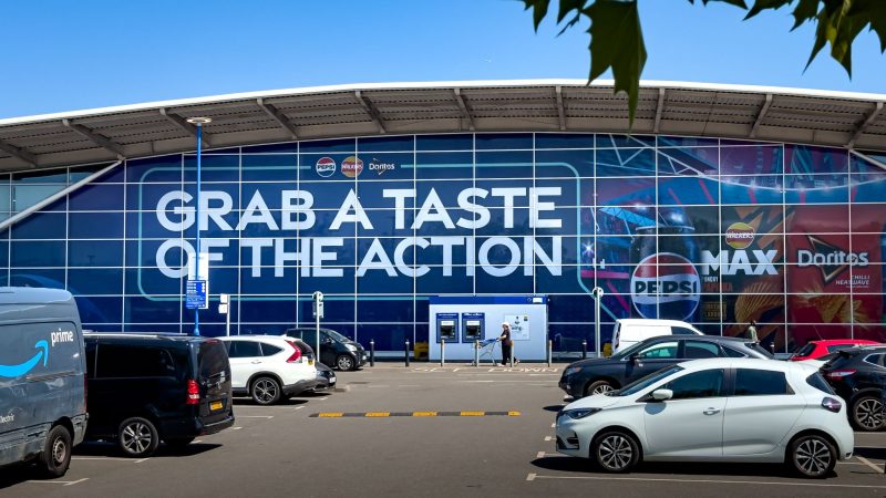 Tesco has ramped up its retail media offer, having wrapped its entire London Wembley store in branded PepsiCo advertising. 