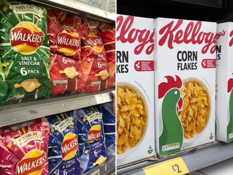 Walkers x Kellogg's products