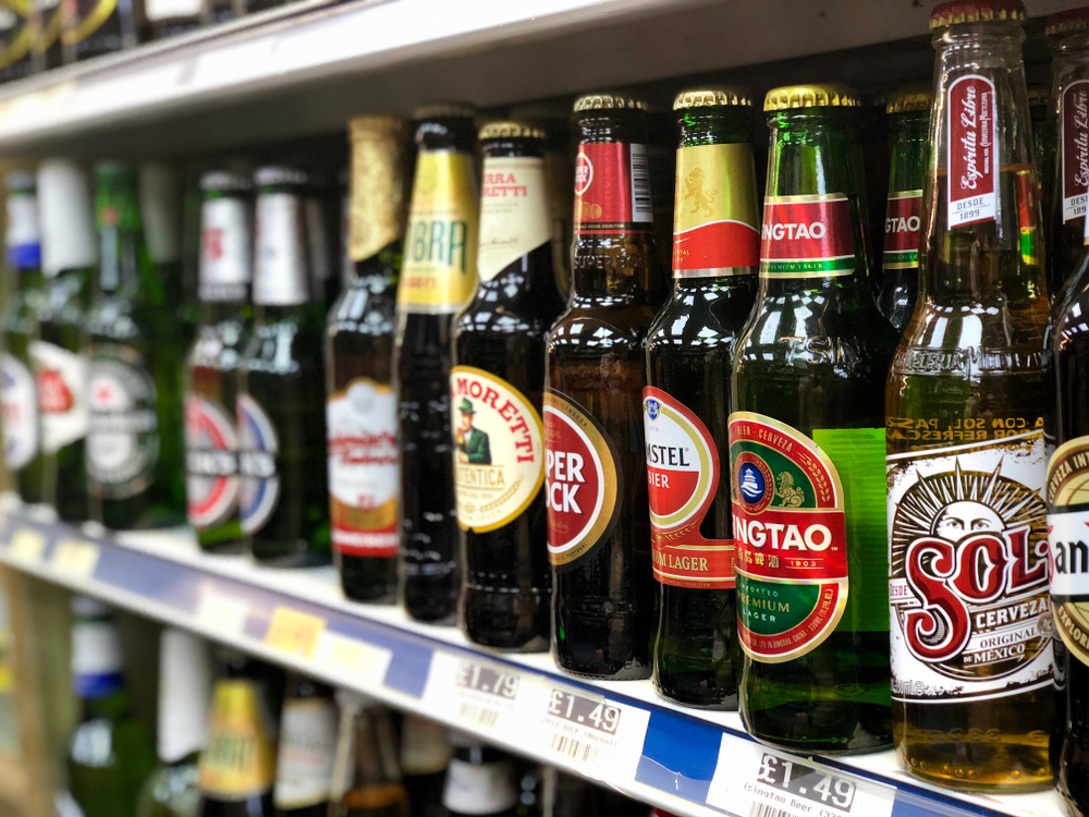 Beer in UK supermarket