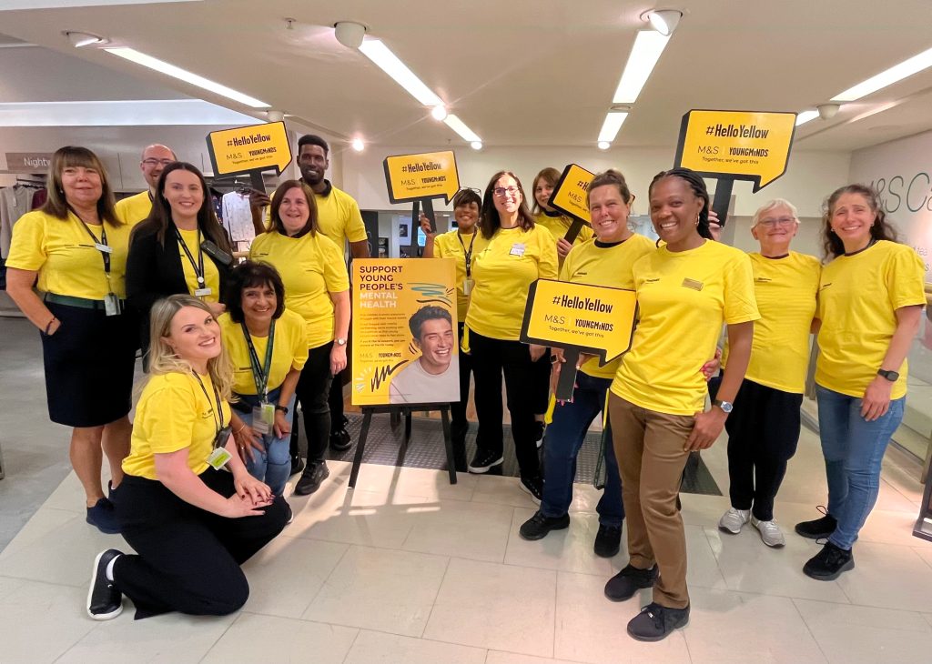 M&S has launched a nationwide fundraiser across its stores to support its partner and mental health charity YoungMinds.