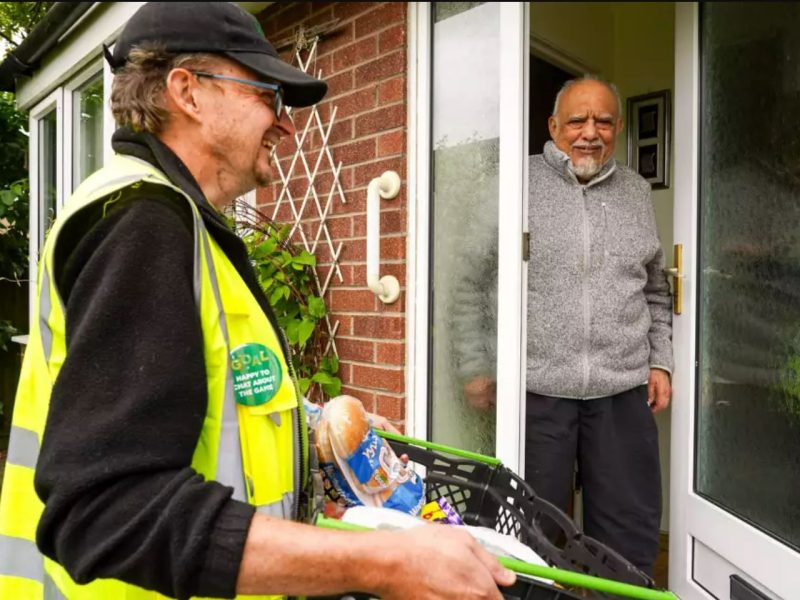 Asda delivery drivers are to wear 'Happy to Chat about the game' badges in the return of its initiative aimed at tackling loneliness.