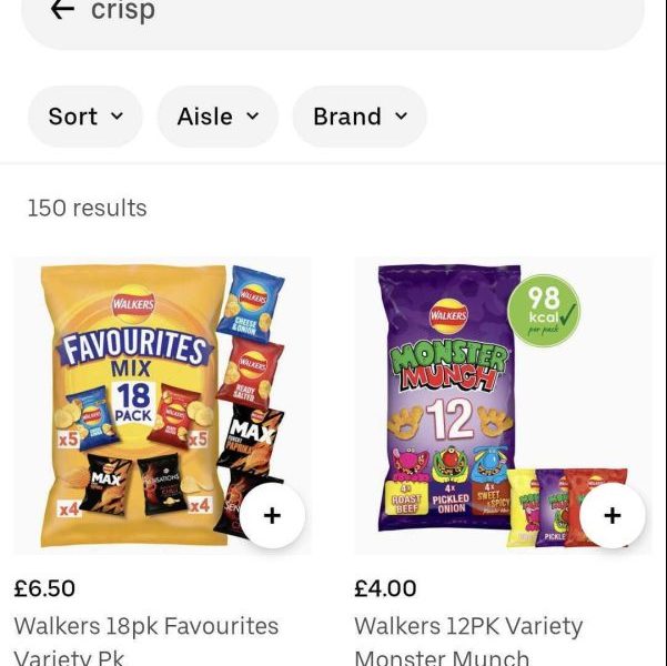 Uber Eats and PepsiCo