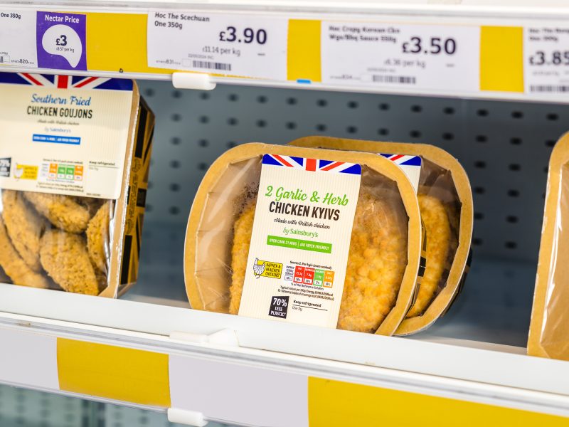 Sainsbury's cardboard packaging