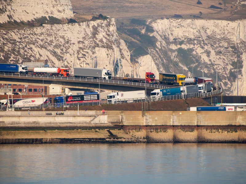 Food export lorries