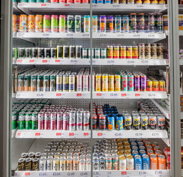 Co-op canned drinks