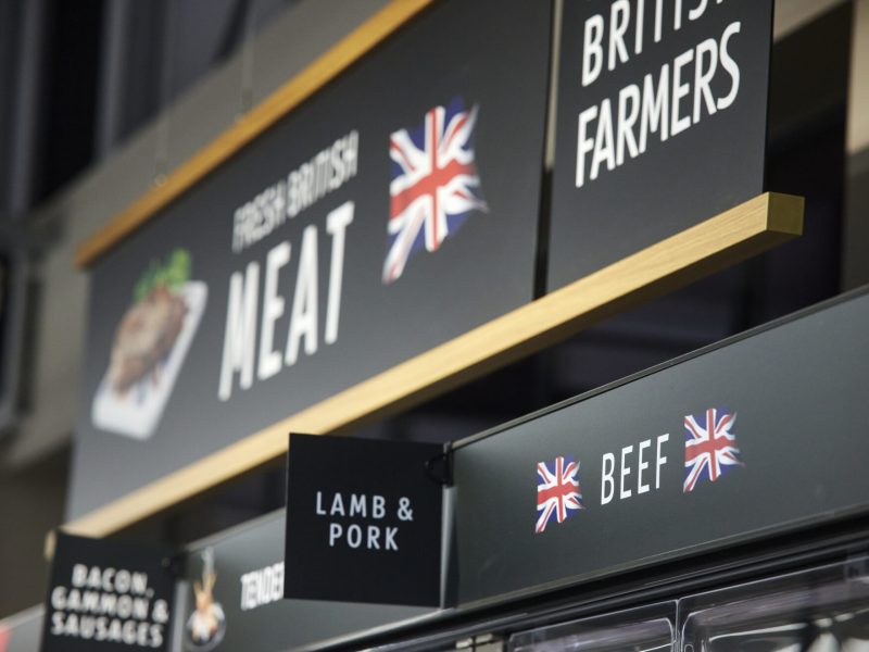 Aldi beef section supermarket