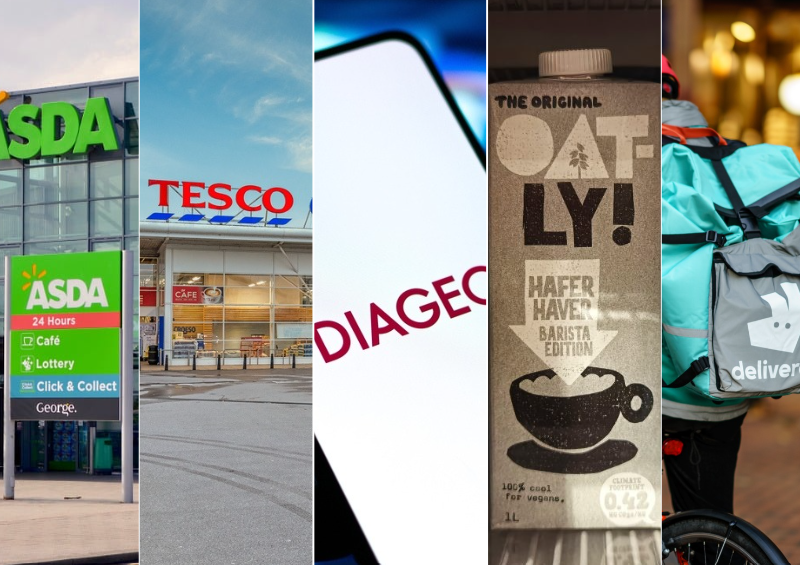 Asda, Tesco, Diageo, Oatly, Deliveroo - re grocery