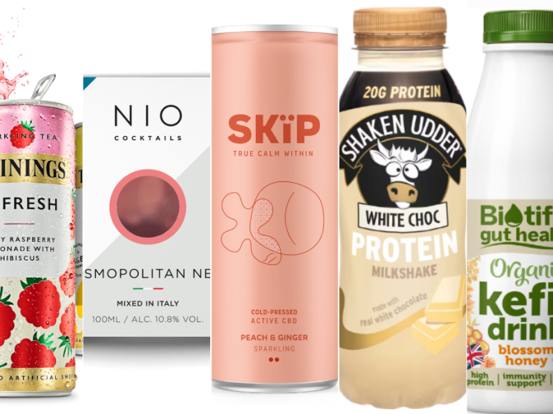 Twinings, NIO, Skip, Shaken Udder, Biotiful Gut Health