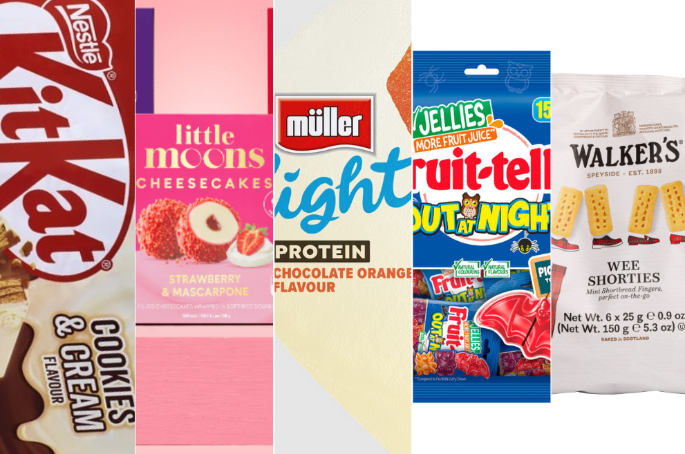 KitKat, Little Moons, Muller, Fruit-tella, Walker's