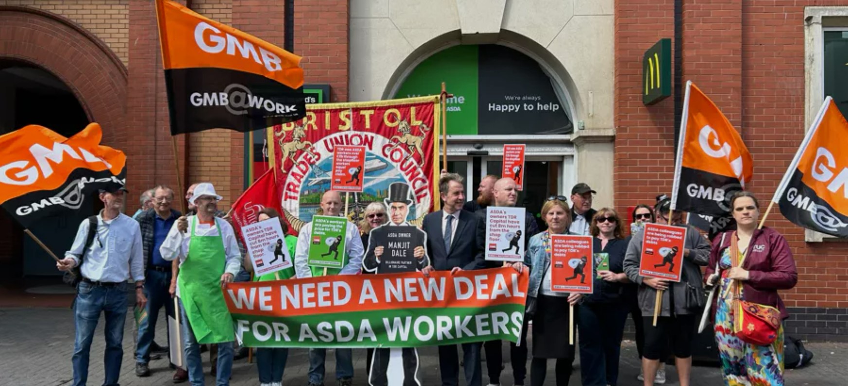 Asda workers demonstration