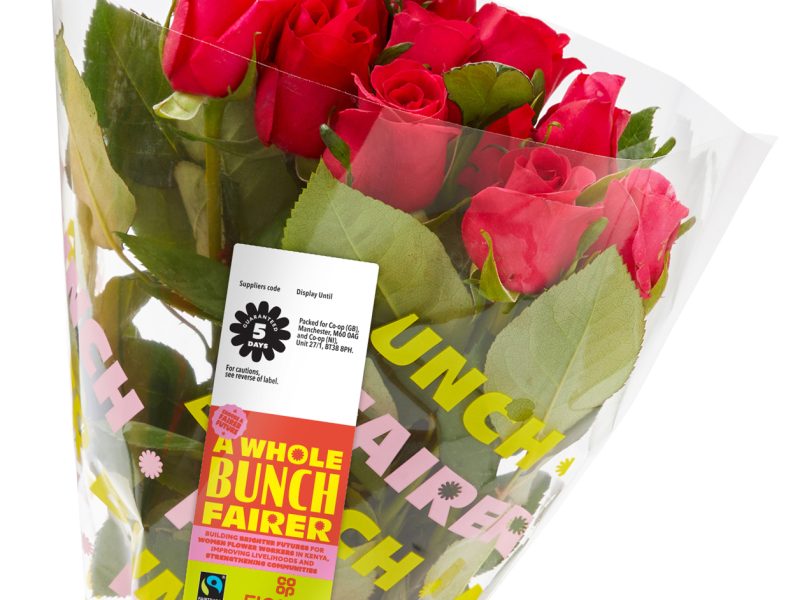 Co-op has changed its range of fresh-cut roses to 100% Fairtrade in an industry first, marking the 30th anniversary of the Fairtrade Foundation.Co-op has changed its range of fresh-cut roses to 100% Fairtrade in an industry first, marking the 30th anniversary of the Fairtrade Foundation.