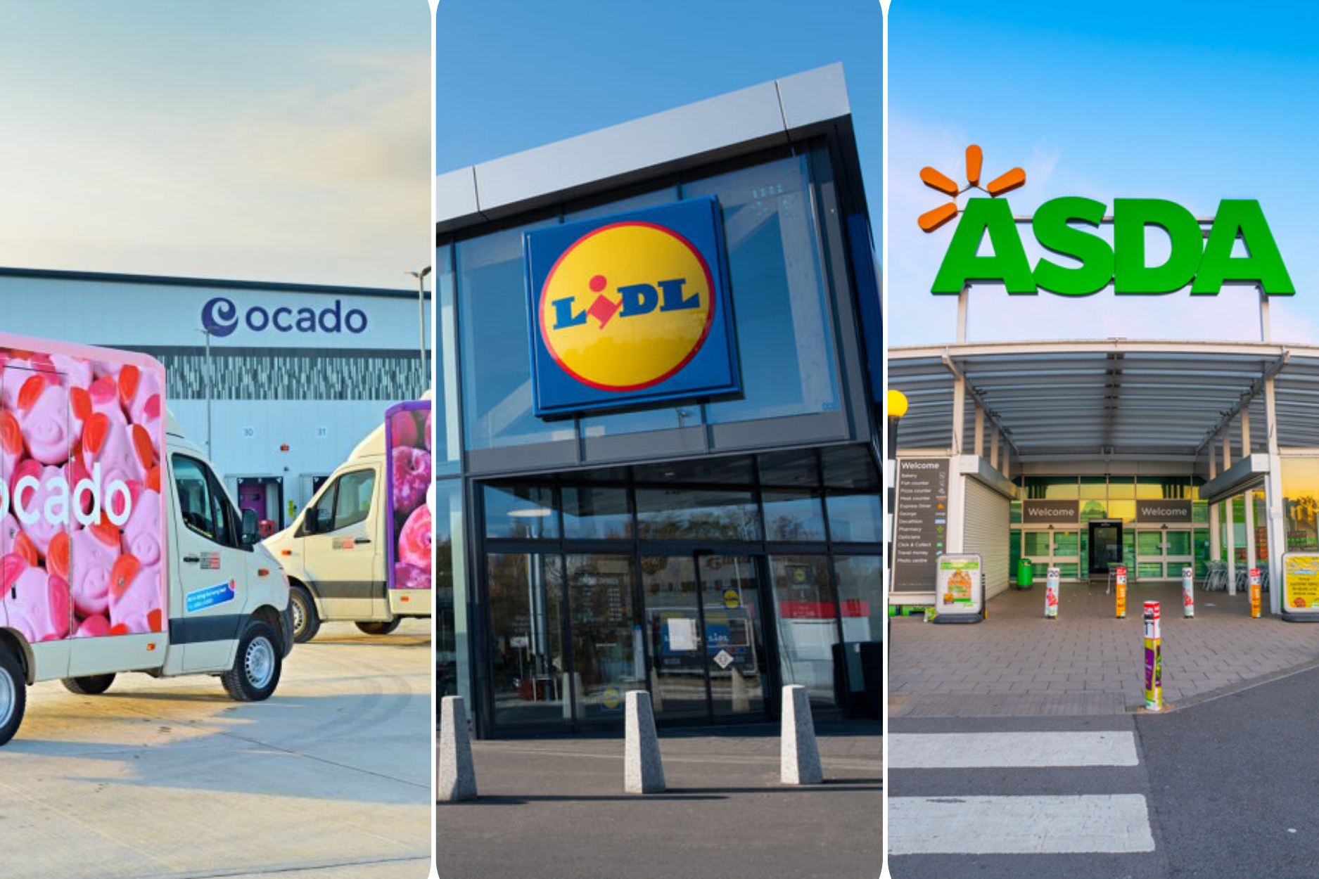 Ocado x Lidl x Asda
