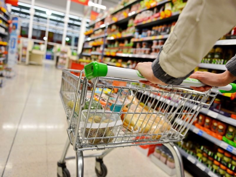 Shopping trolley - re food sales