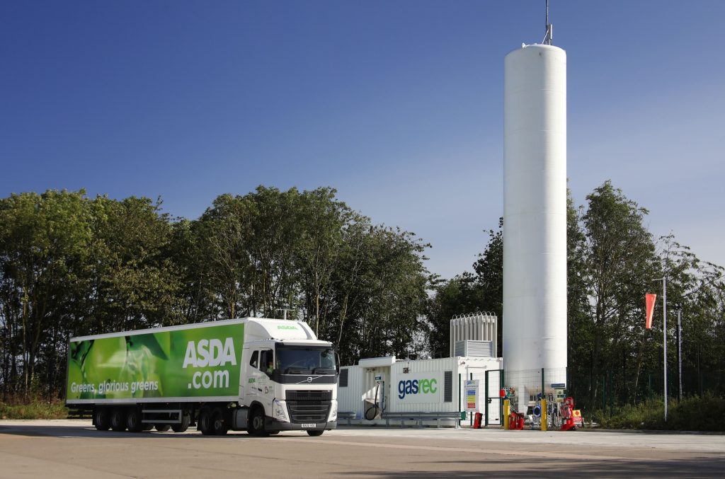 Asda is investing in two new bio-LNG refuelling stations in a bid to reduce its wider carbon emissions.