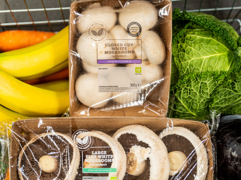 Sainsbury's mushrooms greener