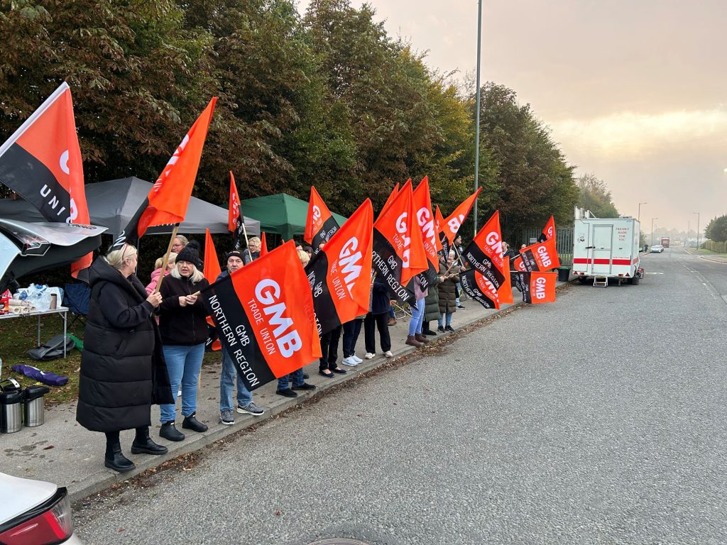 Over 150 Tetley workers have gone on strike, while further industrial action is planned, following an unresolved pay dispute, says the GMB Union.