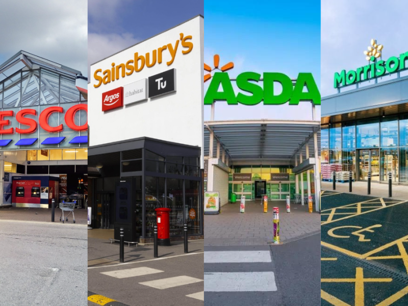 Big 4 supermarkets Tesco, Sainsbury's, Asda, Morrisons