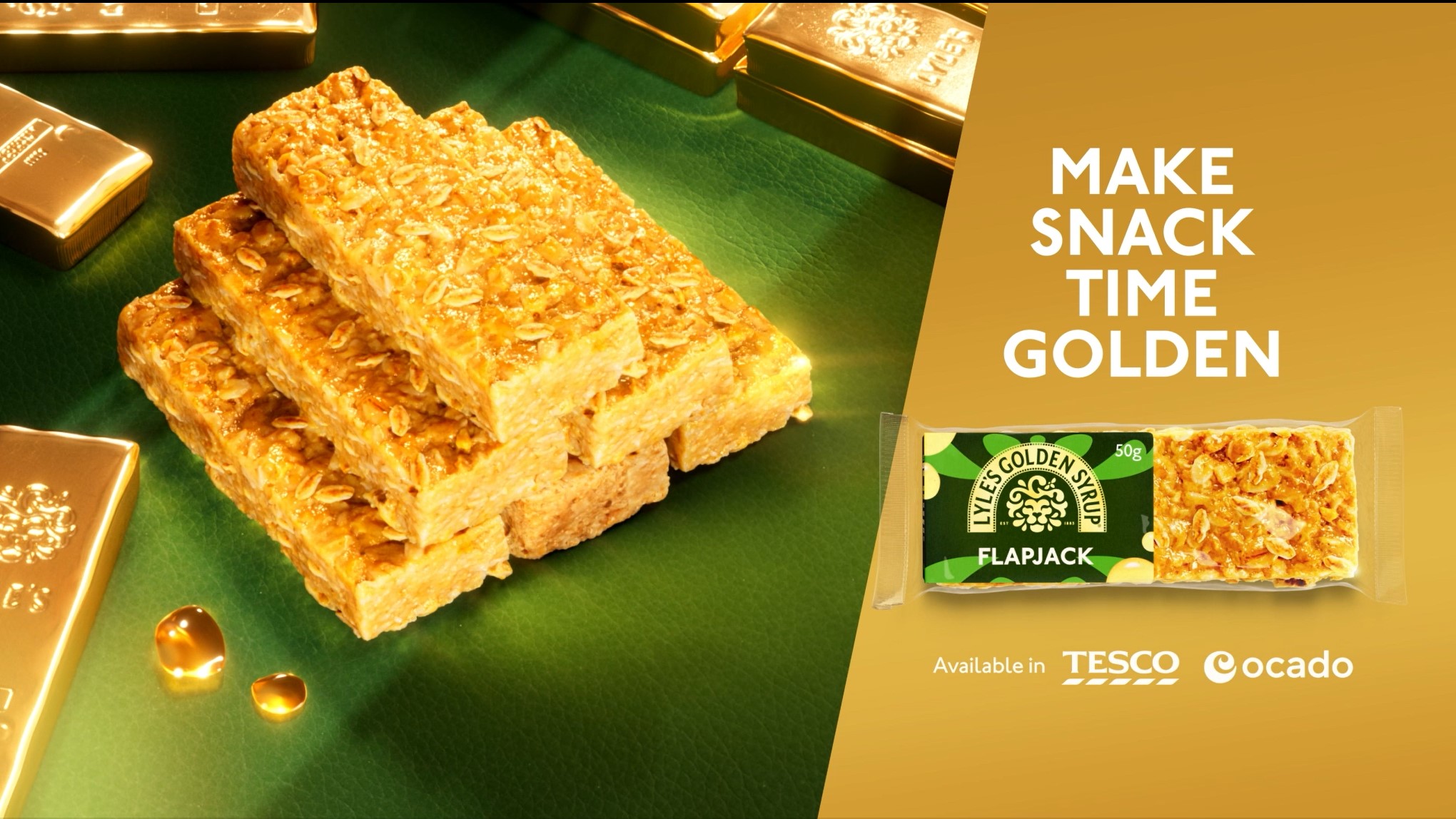 Lyle's Golden Syrup has launched a new campaign to celebrate the national rollout of its new flapjack range.