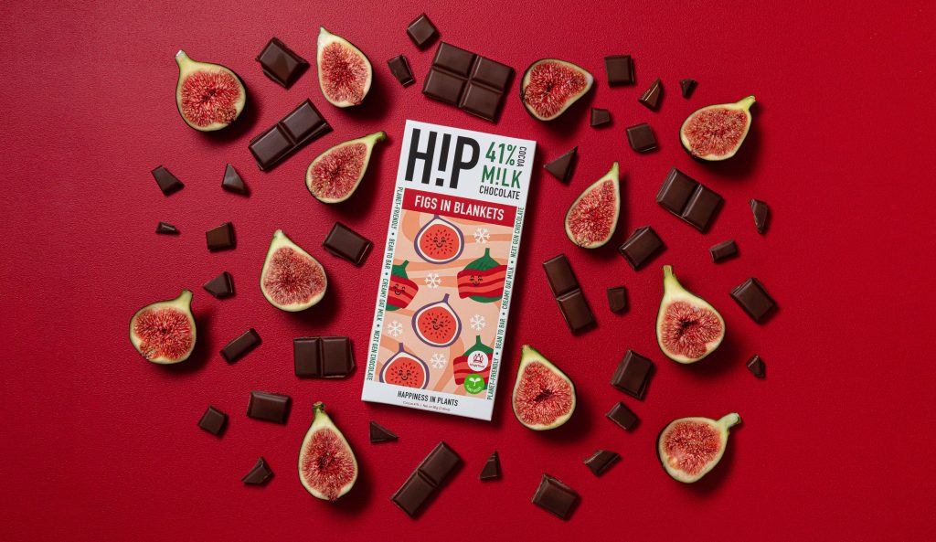 H!P vegan 'Figs in blankets' chocolate bar launches for Christmas, supporting young entrepreneurs