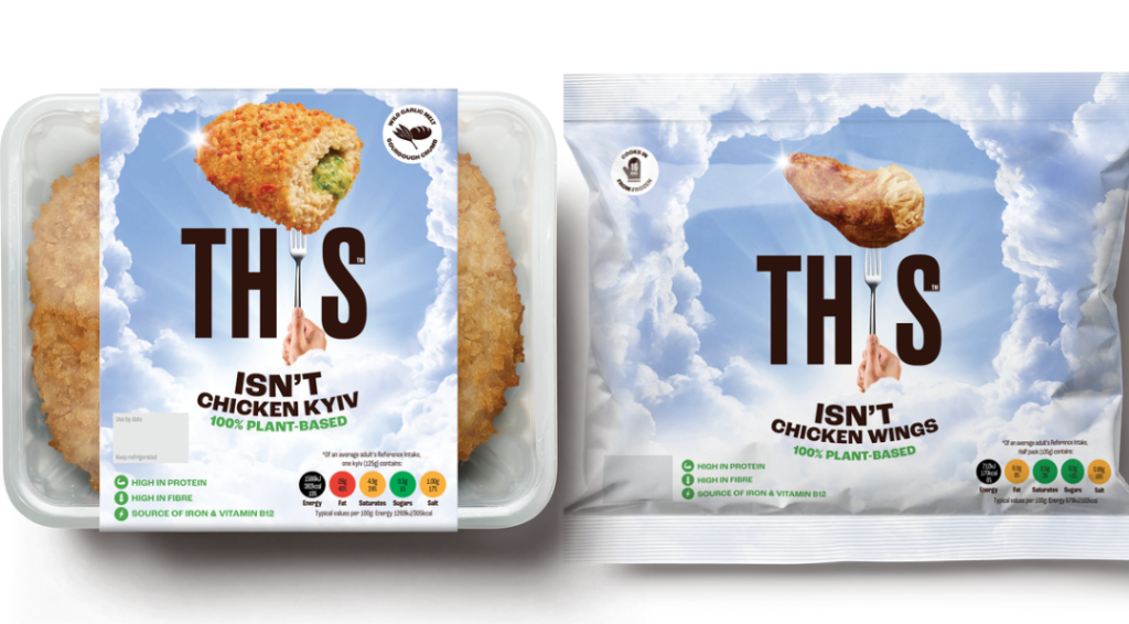 This plant-based chicken kyiv and wings