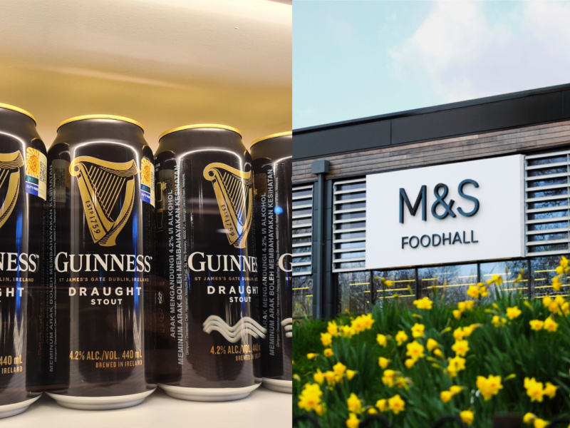 Diageo and M&S have been named as two of the top grocery and food businesses for the appointment of women in leadership roles within the UK.