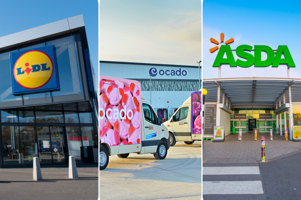Lidl and Ocado have seen strong growth in 12 weeks to 26 January, as Asda once again found itself outpaced by its rivals, according to new Kantar data.