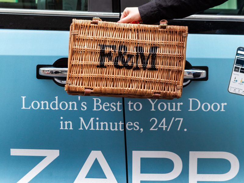 Fortnum & Mason have joined rapid delivery service Zapp, to provide 24/7 on-demand home delivery for its London shoppers.