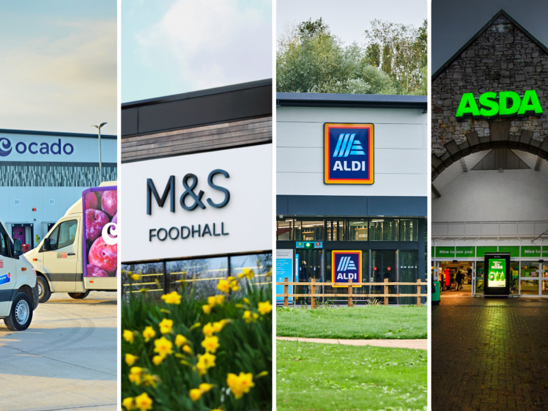 Ocado, M&S and Aldi have all seen strong growth as Asda once again found itself outpaced by its rivals, according to new data from analyst Kantar.