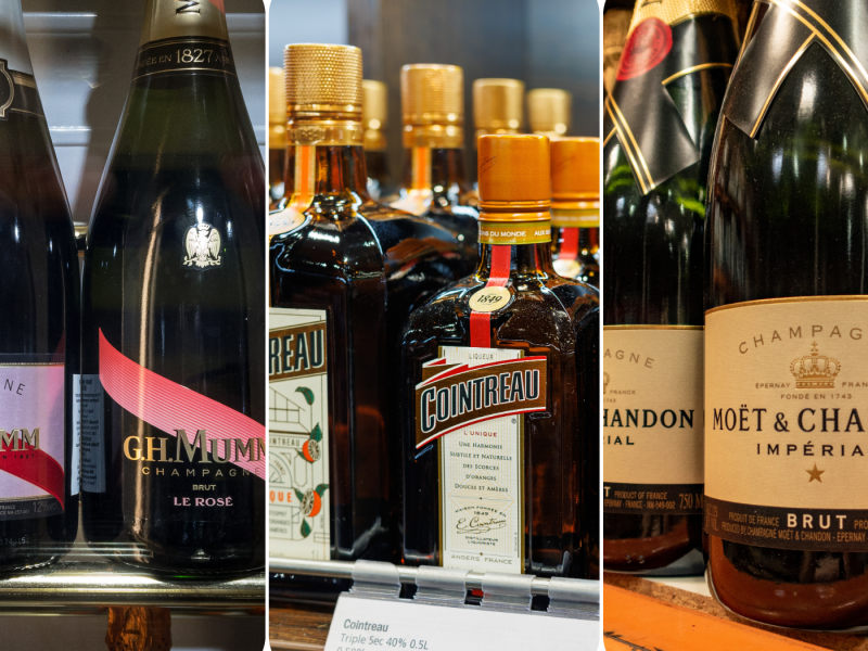 European wine giants have seen their shares fall following threats from the US of a 200% levy on alcohol imports.