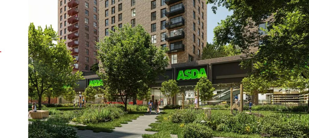 Asda's "transformational" Park Royal London superstore and housing project has hit a blue wall, as the Metropolitan police threaten to block the development over a funding demands.