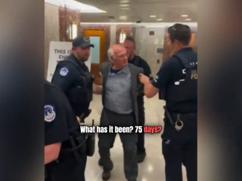 Ben & Jerry's co-founder Ben Cohen has been arrested in Washington DC after staging a protest during a US Senate hearing to call attention to the humanitarian crisis in Gaza.