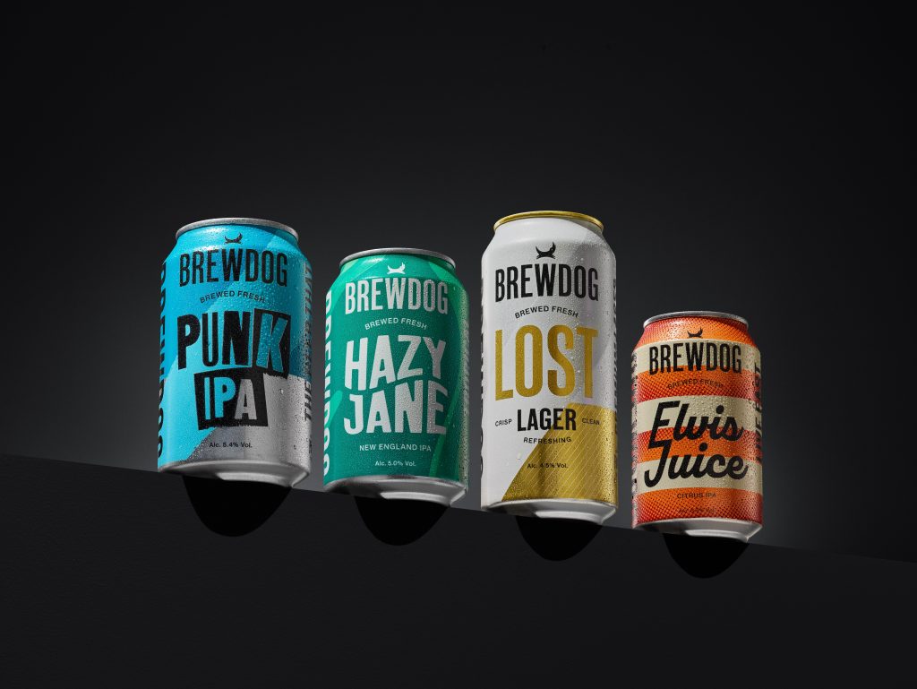 Brewdog has revamped the design of its core beer lineup, as part of its wider brand evolution aimed at boosting standout and giving each product stronger individual identity. 