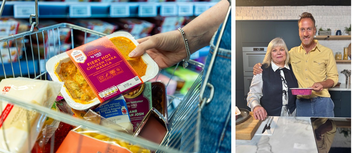 M&S is trialling a new paper fibre alternative ready meal tray, offering suitability to be cooked in both the microwave and the oven.