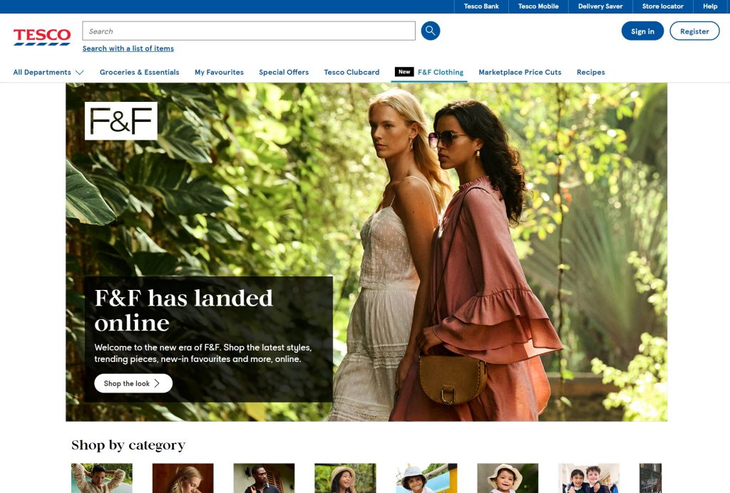 Tesco has launched its clothing division F&F online, in a bid to meet growing consumer demand. From today (7 May), shoppers at the UK's largest retailer will be able to purchase Tesco's range of clothing online and through its Grocery and Clubcard app. F&F online is set to offer customers a convenient shopping experience, with a curated selection of women's, men's, and children's clothing. The range also features F&F Edit, Sports and F&F Active Athleisure, as well as exclusive collaborations and seasonal items such as school uniforms. Subscribe to Grocery Gazette for free Sign up here to get the latest grocery and food news each morning Shoppers will be able to earn Clubcard points on the items, with a standard delivery fee of £3.99 applied to all orders. Customers can returns orders both by courier and in larger Tesco stores. "We are thrilled to bring F&F clothing to Tesco.com and our Grocery and Clubcard App," said Tesco Group managing director for home and clothing Katja Ahola Klamkin. "We know our customers love the quality, affordability and style of F&F and this will make it even easier and more convenient to shop the ranges they know and love.” Tesco is not the only supermarket to ramp up its clothing division in recent weeks. Last week Asda announced it was to launch its first non-grocery, standalone George concept store, as it looks to showcase the best of its George line.
