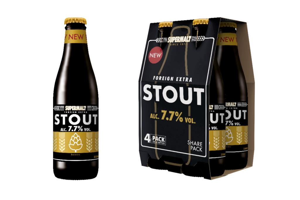 Supermalt has stepped into the alcohol category for the first time with the launch of Supermalt Stout.