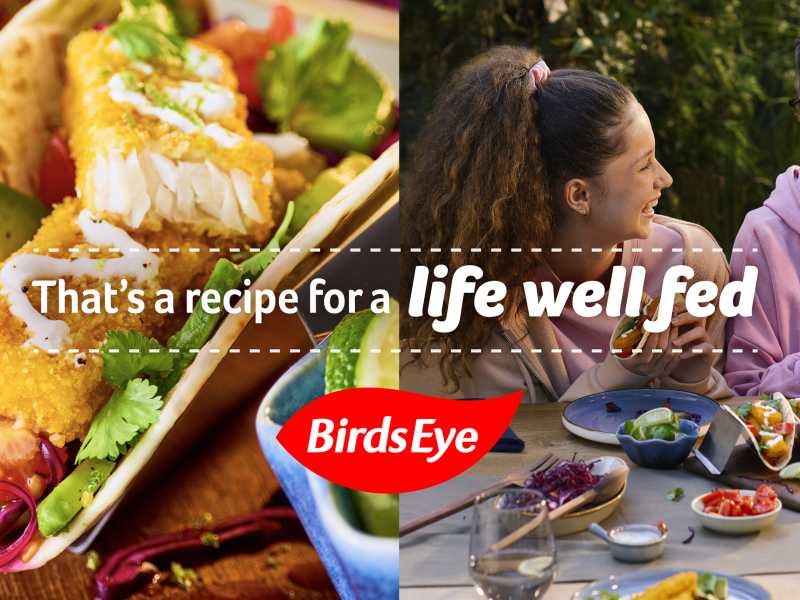 Birds Eye has kicked off a major new campaign, That’s a Recipe for a Life Well Fed, positioning frozen food as a nutritious and sustainable choice for family mealtimes.