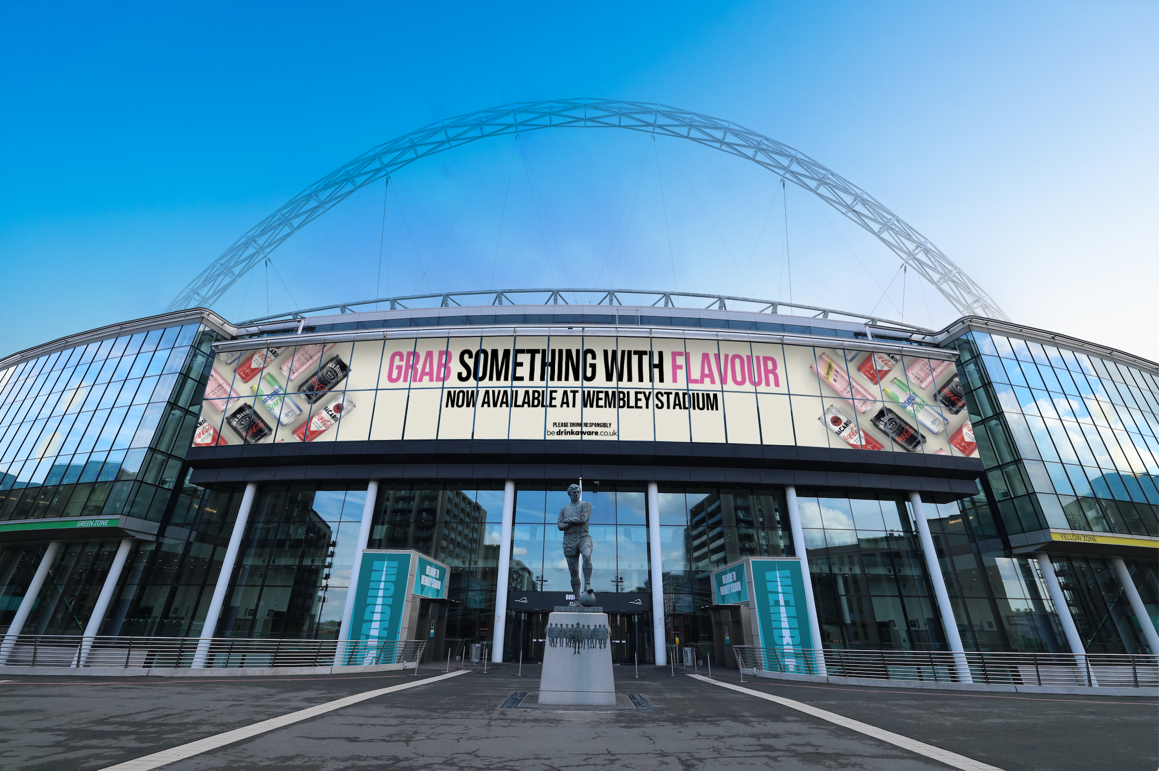 Coca-Cola Europacific Partners (CCEP) has signed a landmark five-year agreement with Wembley Stadium Connected by EE, becoming the venue’s exclusive alcohol ready-to-drink (ARTD) supplier.
