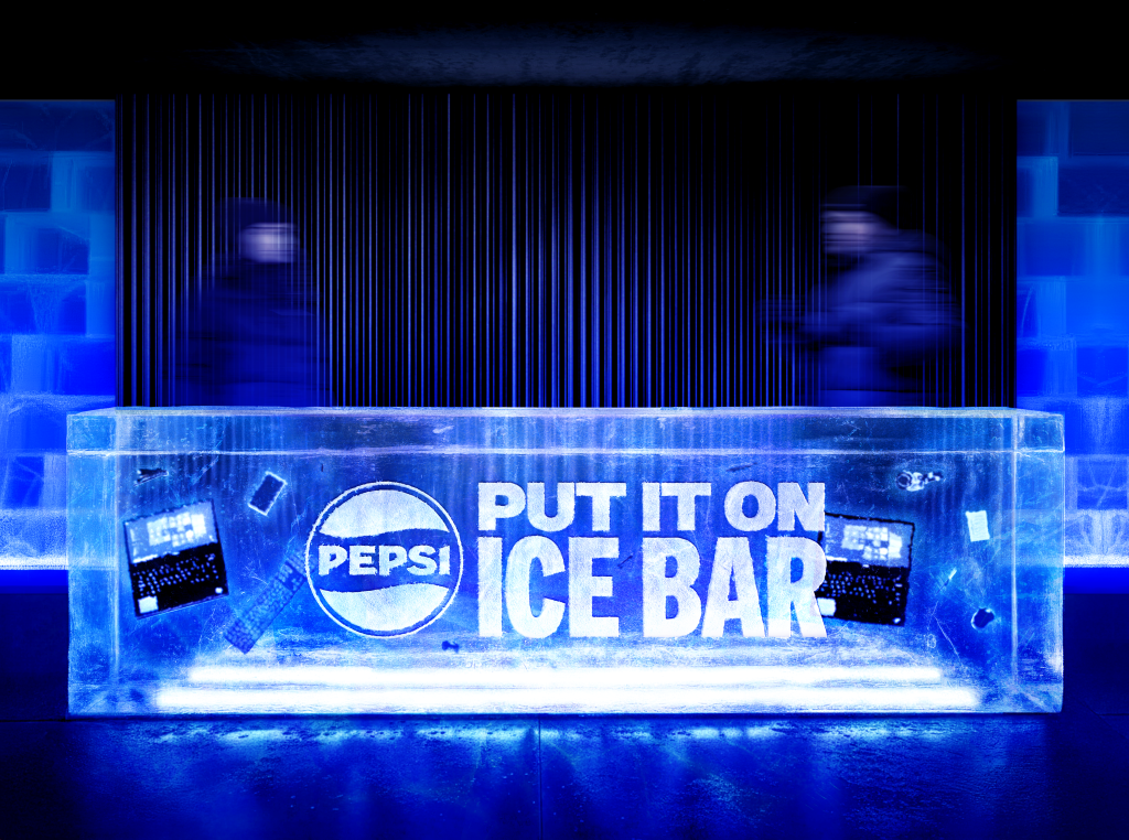 Soda brand Pepsi Max has unveiled its festive experience, the 'Put it on Ice Bar'.