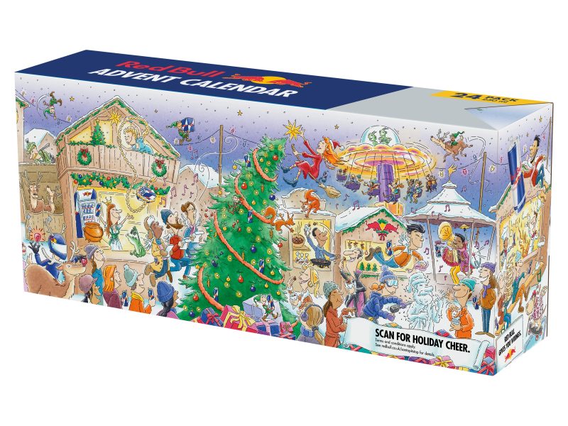 Energy drink brand Red Bull has unveiled a 24-door Christmas Advent calendar, available exclusively at Tesco.