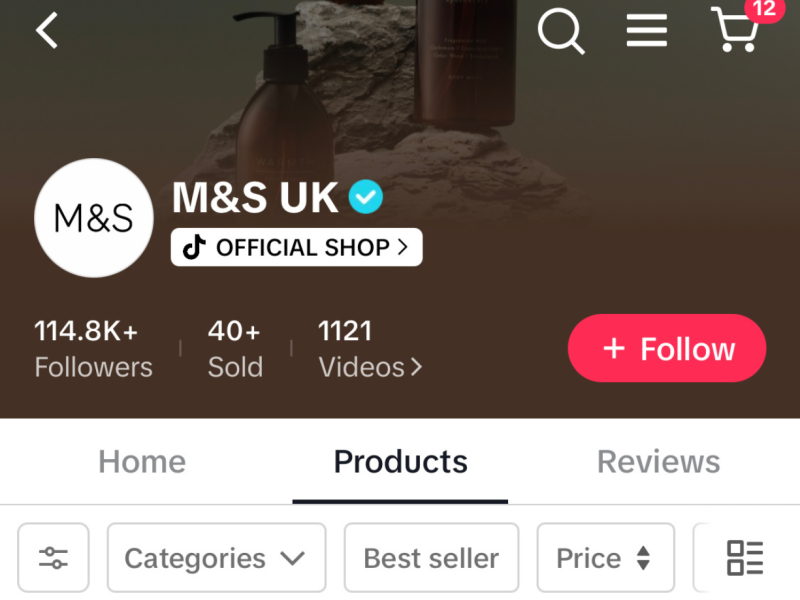 Marks & Spencer (M&S) has launched on TikTok Shop as part of a pilot designed to attract younger audiences and grow its beauty business.