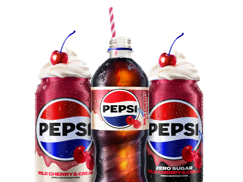 Pepsi has reintroduced two new flavours for the Christmas season, Pepsi wild cherry and cream and Pepsi zero sugar wild cherry and cream.